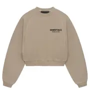 [Fear of God ESSENTIALS] Core-Fleece Cropped Crewneck Sweatshirt Women