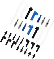 2 Sets Brake Oil Changing Machine Liquid Bleeder Valve Brake Oil Changer Hydraulic Extractor Compressor Dispenser Pump Tank Injectors Power Inflator Car Plastic