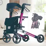 Rolling Walker for Seniors and Adult Foldable Rollator with Seat Padded Backrest