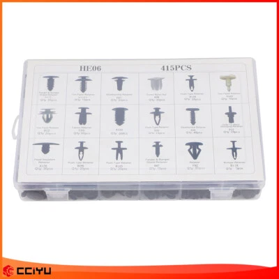 ✅446PCS Car Body Retainer Assortment Clips Plastic Fasteners Removal Tool Kit (for: Fiat)