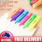 Deli Pastel Color Highlighter Pens 6 Colors Chisel Nib Marker Pen for Student AU