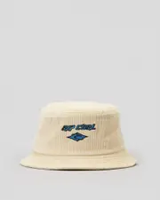 [Rip Curl] Rip Curl Men's Diamond Cord Bucket Hat in Stone Grey Size Large/XL L/XL Stone Grey