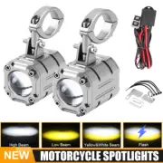 2X Universal 80W Motorcycle Car LED Headlight Spotlight Driving Fog Lamp 12V 24V