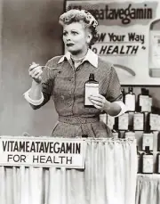 I Love Lucy Lucille Ball Vitameatavegamin B/W 11x14 Photo