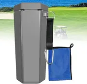 Portable Golf Ball Cleaner, 4 Brush Heads Golf Ball Washer with Golf Ball Towel, Golf Accessories, for Golf Bag or Cart