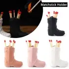 Kitchen Match Jar Cowboy Boot Match Holder Matchstick Holder Home Decoration