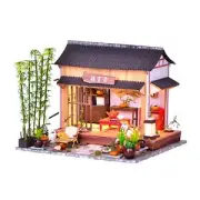 Cottage DIY DollHouse Kit with LED Handmade Wooden Doll House Model Kits