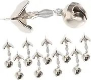 Metal Fishing Bells 10 Pack Fishing Rod Alarm Bells Clips for Fishing Alert Bells for Bite