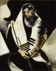 Marc Chagall Rabbi No. 2 Giclee Fine Art Print Reproduction on Canvas 36"