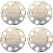 VOLVO TRUCK & BUS UNIVERSAL STAINLESS STEEL 22.5" WHEEL COVERS. 4Piece.