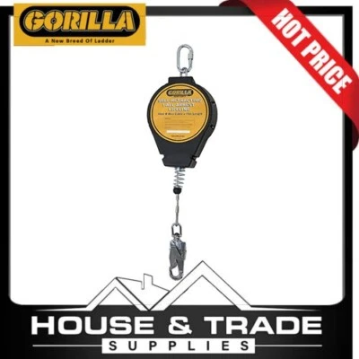 Gorilla Self-Retracting Lifeline 15m Steel GH-SRLS150