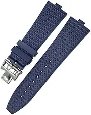 [VEVEL] Quick Release Fluoros Rubber Watchbands 24x7mm For Vacheron Constantin VC Overseas Screw Buckle Watch Strap