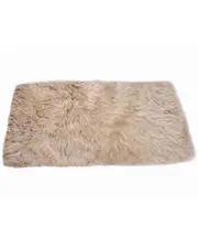 Natural Group Rectangular Sheepskin Rug 3' x 5' Taupe