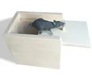 2 boxes Hilarious Scare Spider Mouse Prank - Wooden Scarebox Joke Amish Made