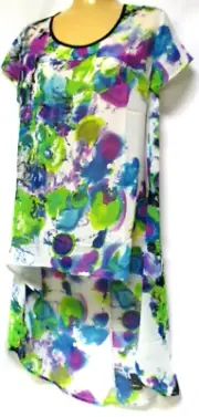 TS TAKING SHAPE plus size XS / 14 Sequoia Tunic light floaty hi-low top NWT!