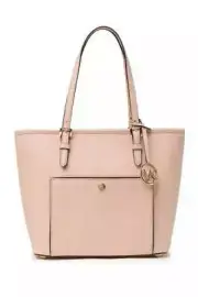 Michael Kors Jet Set Snap Pocket Leather Tote