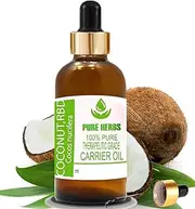 PH Coconut RBD(Cocos nucifera) Pure & Natural Therapeautic Grade Carrier Oil with Dropper (15 ml)
