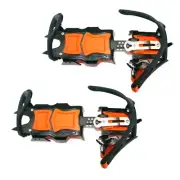 Footwear Traction Climbing Skiing Antislip 12 Teeth Crampons Ice Cleats