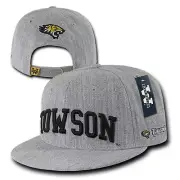 Gray Towson University TU Tigers NCAA Flat Bill Snapback Baseball Ball Hat Cap