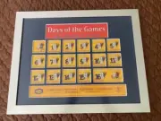 Sydney Olympic framed glass pin set days to go days off the games