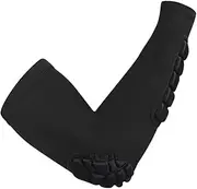 HAWILLOSCH Elbow Sleeve Compression Arm Protector for Basketball Football Badminton Elastic Collision Forearm Support for Weight Black