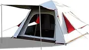 Camping Tent | 6 Person Cabin Tent with Instant Setup, Waterproof Pop Up Tent, Outdoor Camping Canvas Tent Family Camping Use, Easy to Assemble