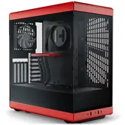 Hyte Y40 Tempered Glass Mid Tower Case Red