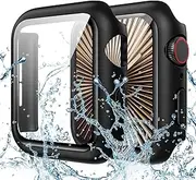 Goton Waterproof Screen Protector Case Compatible for Apple Watch Series 10 42mm, Hard Bumper with Tempered Glass for iWatch Cover 42 mm