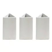 3x Ben David Trio Flower Vase Tall White Decorative Display Home/Lounge Decor