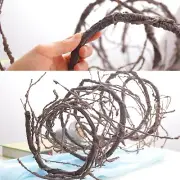 300cm/118inch Bendable Brown Small Artificial Tree Branches Fake Tree Trunk G...