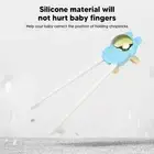 (Blue)Learning Chopsticks Training Chopsticks Cartoon Pattern For Home
