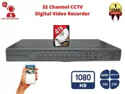 32 Channel H.265 DVR with 4TB Hard Drive for CCTV Security Surveillance System