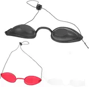 WRITWAA 3Pcs Eye Shades Multifunctional Goggles for UV Protection Skin Care Comfortable Eye Cover for Sun Bathing Tanning and Beauty Treatments Includes