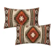 Western Aztec Throw Pillow Covers 12" x 20" (Pack of 2) Western Native American