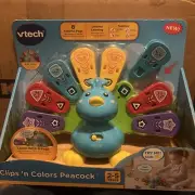 Vtech Clips ‘n Colors Peacock Learning Shapes Toy With lights And Sounds