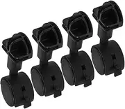 Beatifufu Versatile Cube Connectors Caster Wheels Plastic Storage Cube Connectors for Stroller Wire Shelving