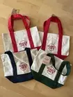 Trader Joe’s Mini Canvas Tote Bag- 4 NEW With Tags