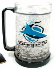 NRL Freeze Mug - Cronulla Sharks - - 375ML - Gel Freeze Mug Drinking Cup