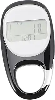 GAROZATION 3D Pedometer Step Watch Pet 3D Walking Counter Pedometer Swing Steps Counter Tracker Sport-pedometers Walking Pas Stepper Walk Portable Professional Passometer Abs