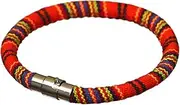 [YiyiLai] Vintage Cotton Rope Magnet Buckle Strand Bracelet Wrist Decor