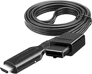 New 2-in-1 for Gamecube N64 to HDMI Converter Adapter + HD Cable, for Nintendo 64 Game Cube Consoles, 1080P/720P PAL/NTSC HDTV Monitor Converting Adaptor + High Definition Multimedia Cord 1M, Black