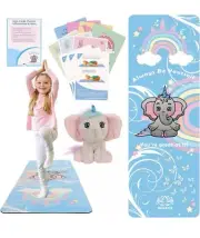 Kids Yoga Set Non-slip Exercise Mats Fun Prints Ellicorn Unicorn Play Gift Bday