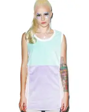 [Coveted Society] Pastel Faux Fur Jersey