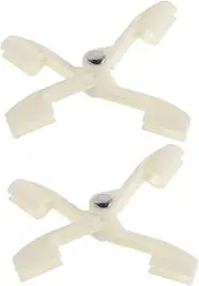 UPKOCH 2pcs Bed Canopy Fixing Clips Foldable Bed Net Retainer Replacement Plastic Stabilizer Small Fix Clamps for Bedroom Reliable and Easy-to-use Net Fixator