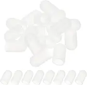 uxcell 12.7x19mm (IDxL) Rubber End Caps, 16 PCS Rubber Caps High Temp Tips Screw Silicone Flexible Thread Protector for Pipes Screw Blots Tube Fishing Jigs