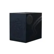 Dragon Shield Double Shell Deck Box Case Midnight Blue & Black Holds 100+ Cards