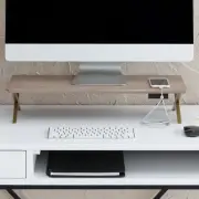 Anji Mountain Wooden Monitor Stand - Elegant Monitor Riser, Perfect Monitor S...