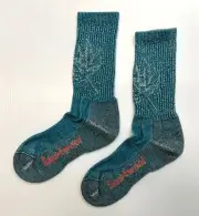 Women's SMARTWOOL Classic Hike Light Cushion Leaf Pattern Crew Socks TWILIGHT
