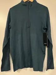 Lululemon Men’s Metal Vent Tech Midweight 1/2 Zip SMALL s DPTD GRNJ green