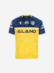 [Macron] NRL 2024 Run Out Tee - Paramatta Eels - Youth - Kids - Shirt